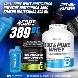 Pack Whey + Creatine 300g + Shaker 600ML