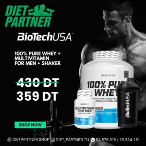 PACK PURE WHEY + MULTIVITAMIN FOR MEN BIOTECH + SHAKER